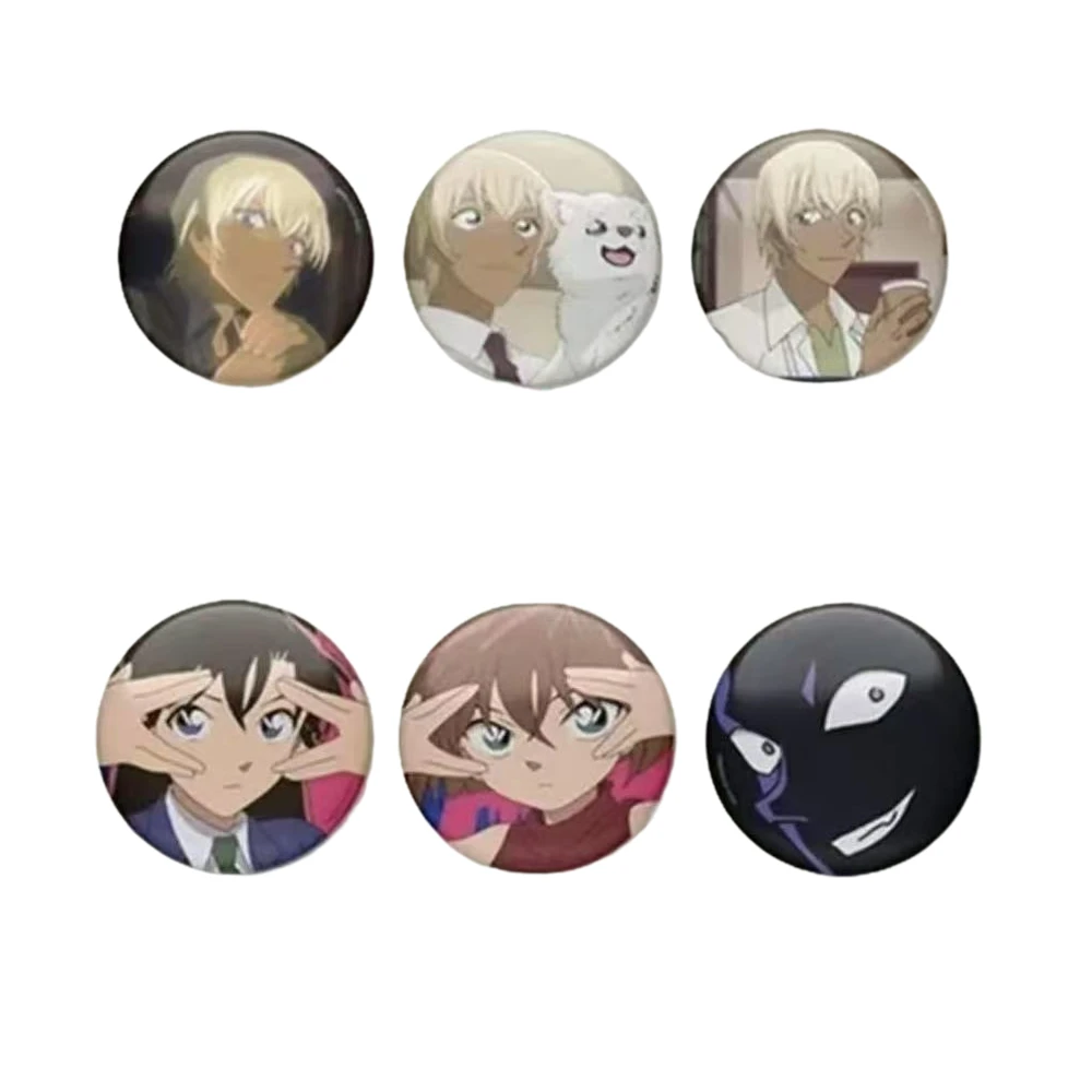 名侦探柯南 韩国快闪 犯泽小黑 吧唧镜子 亚克力挂件  明袋单领