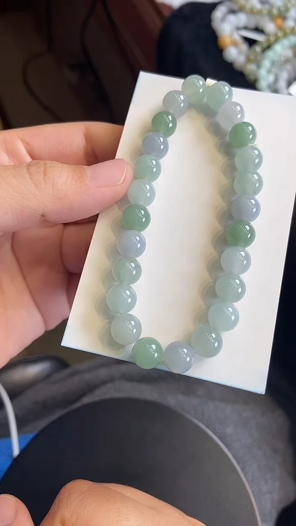 未镶嵌手链翡翠55号卡8mm