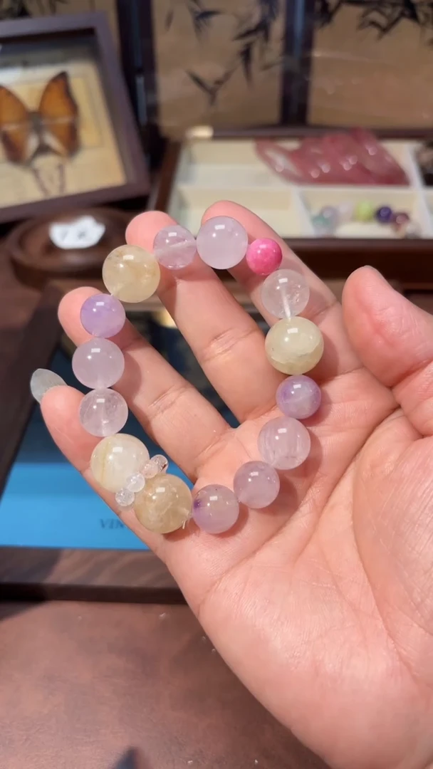 未镶嵌手串水晶攀*钢1
