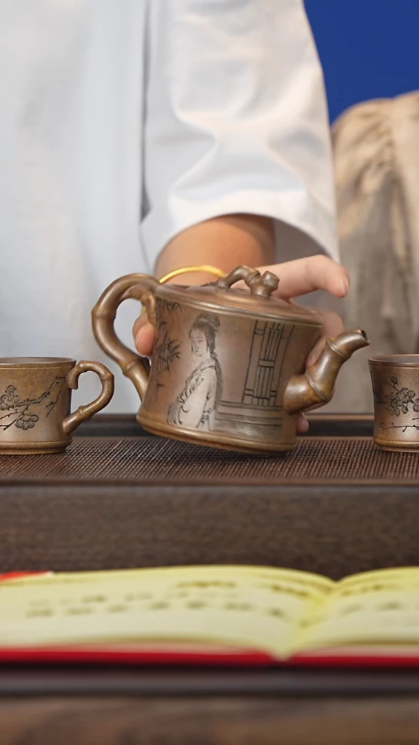 茶壶紫砂宜兴紫砂壶jxk2552 一壶2杯