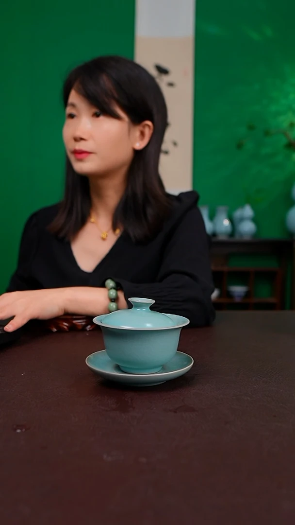 仿古九支钉小元宝盖碗不完美