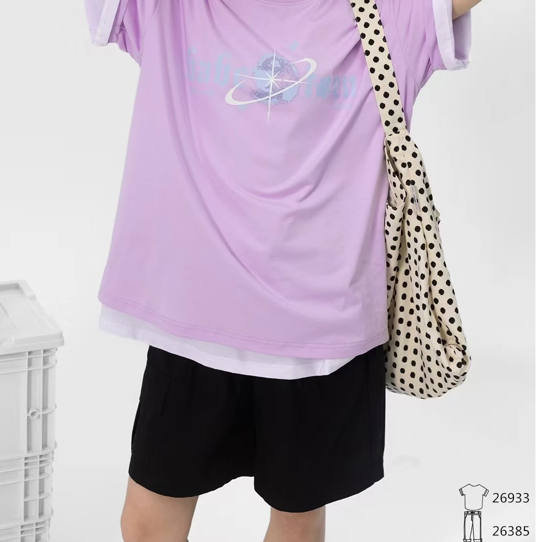 26385高端专享天花板夏款女宝短裤黑色（B)