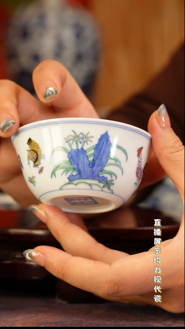 景德镇手工手绘陶瓷杯
