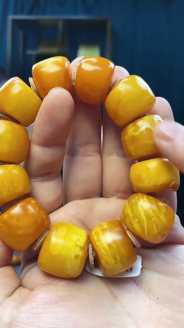 手串琥珀未镶嵌蜜蜡老型手串