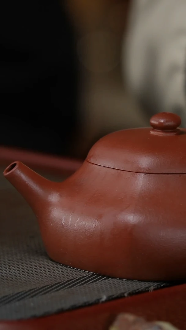 【闪购商品】紫砂茶壶六方静乐大红泥捂灰