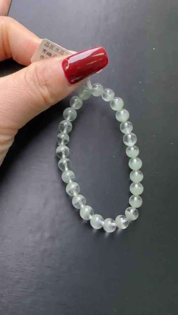 【闪购商品】水晶手串未镶嵌青幽灵手串7m+ X26846