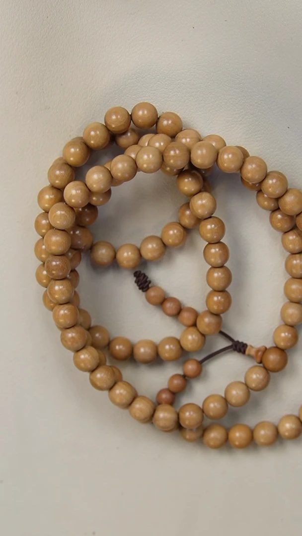 【闪购商品】檀香木手串/手链老山檀香0.8圆珠多样式发其一白檀香