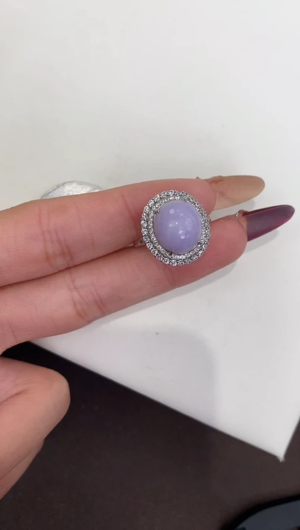 颈饰银S925镶嵌翡翠天然缅甸a货翡翠