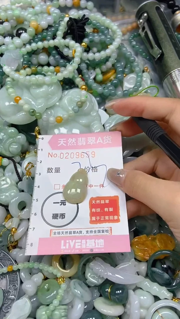 翡翠未镶嵌颈饰闪购0209659
