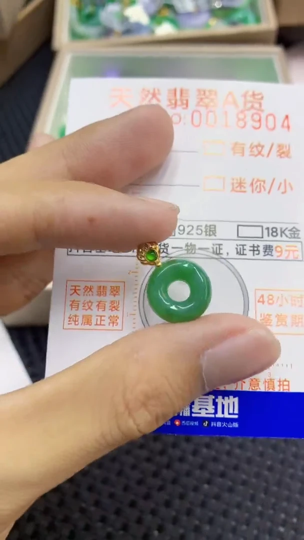 翡翠未镶嵌吊坠(不含链)1