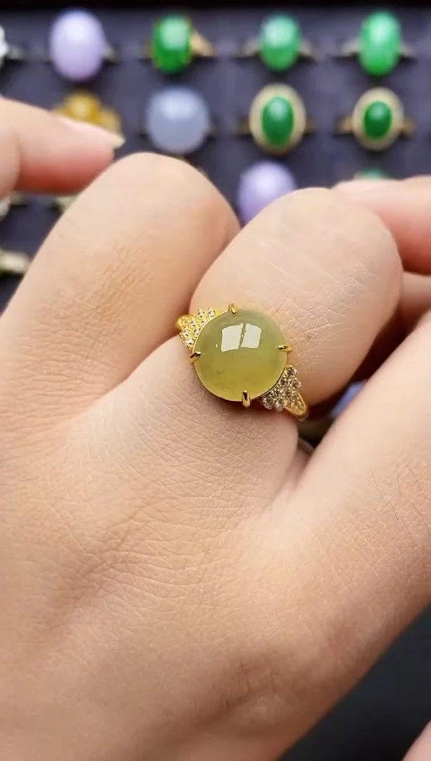 银S925镶嵌戒指翡翠2116