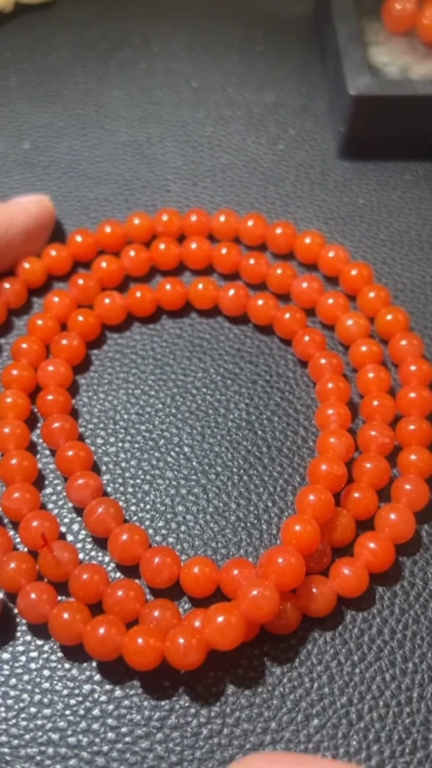 南红玛瑙串未镶嵌1814-2928