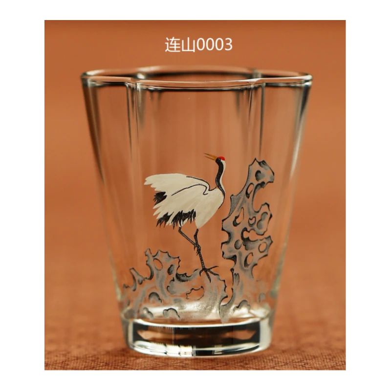 【遇见】青松皓鹤云朵品杯（连山0003）