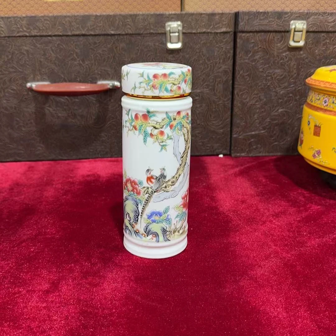 富贵长寿陶瓷保温杯