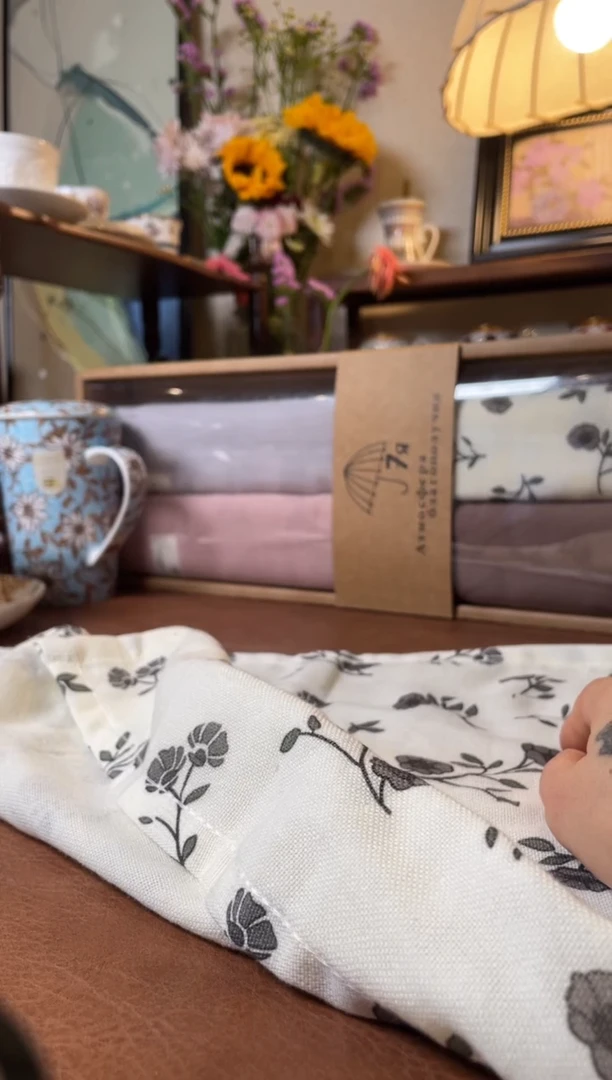 高端礼品简约风纱布毛巾四件套-40*60cm