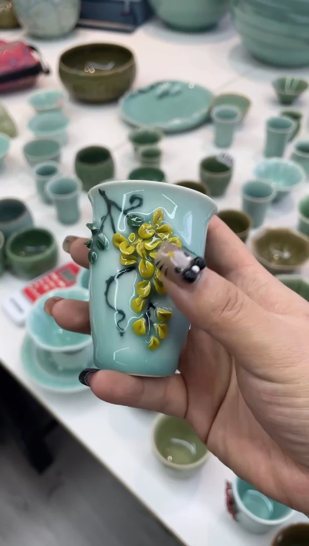 陶特价福利 微瑕 慧仙青瓷