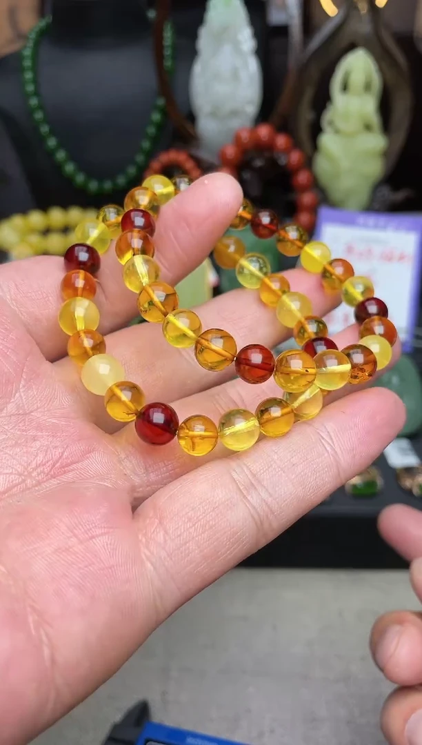 【闪购商品】琥珀手链未镶嵌手串