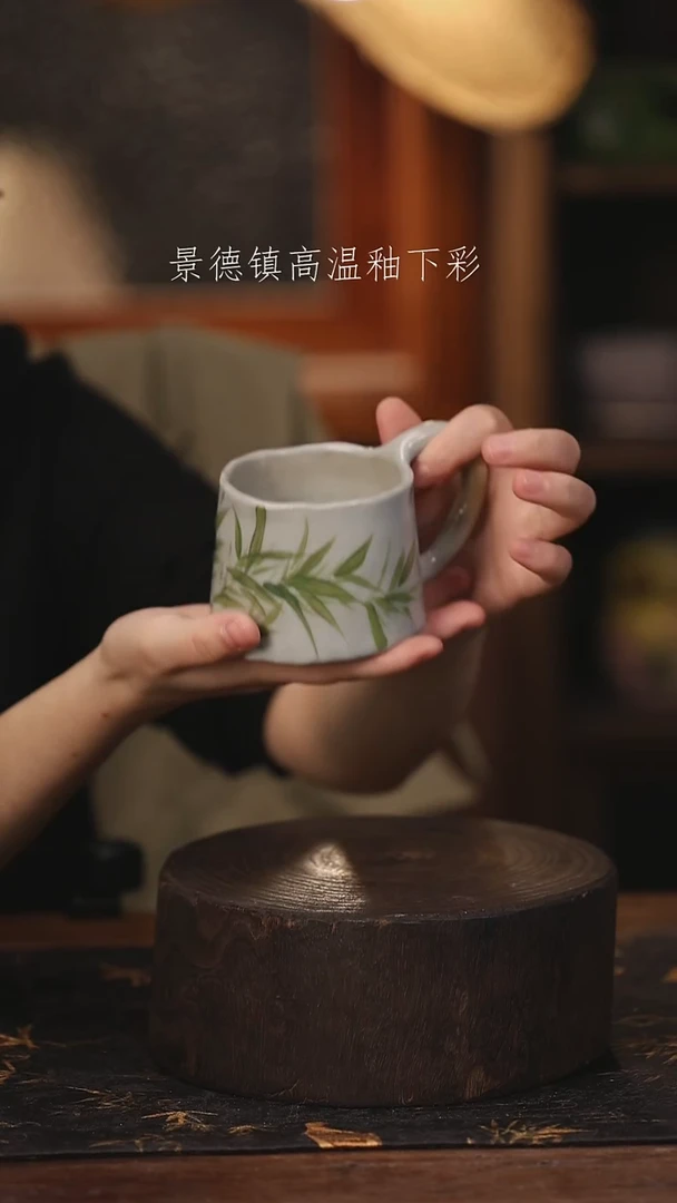 陶瓷景德镇高温釉下手绘陶瓷@L079@