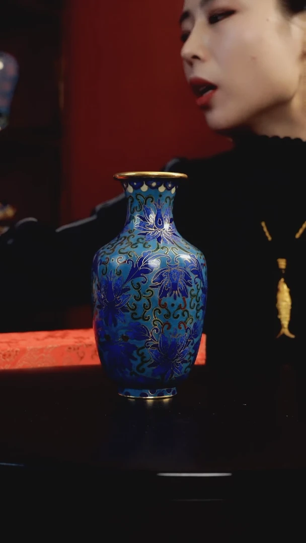 桶子瓶 非遗珐琅景泰蓝