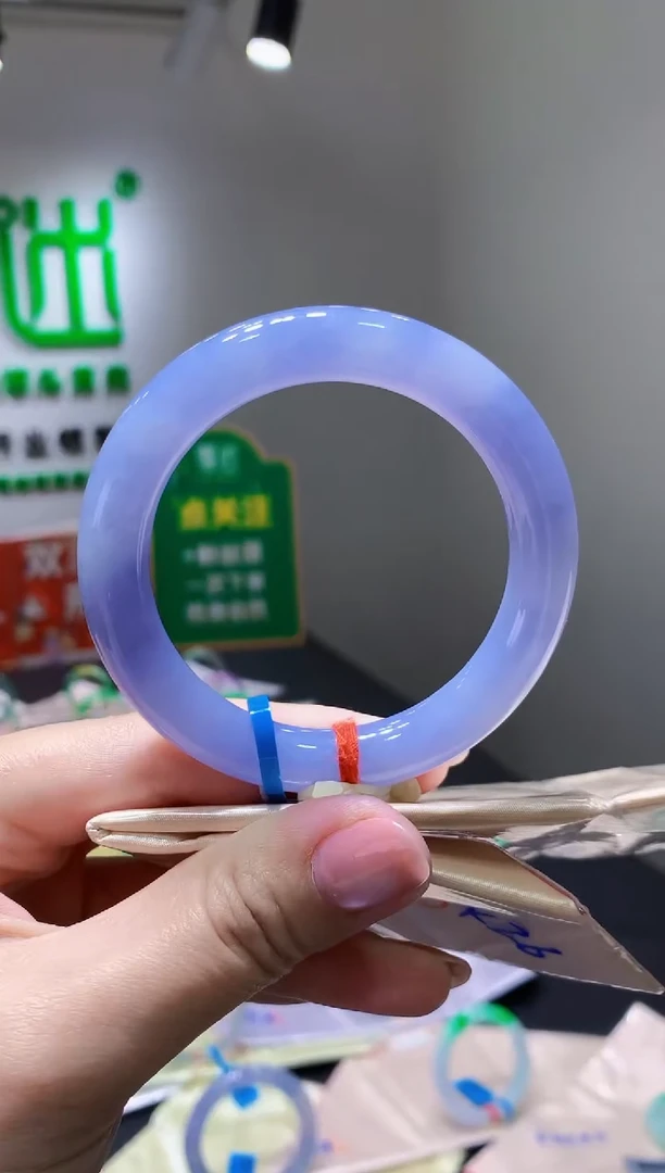 未镶嵌手镯翡翠jk26天然缅甸翡翠A货55圆条总价14.8万定金2万拆单