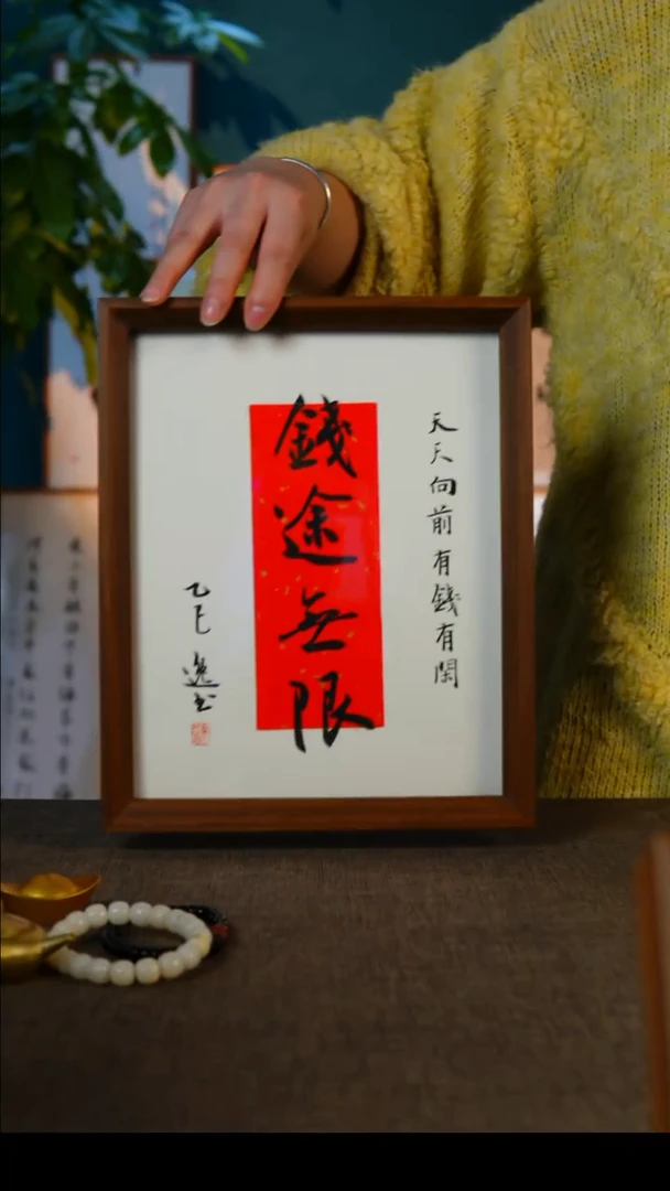 书法钱途无限    10寸