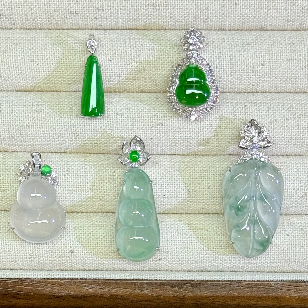 翡翠吊坠1件-18K金-多样性发货只发一件-BB24-BK|CXQ21