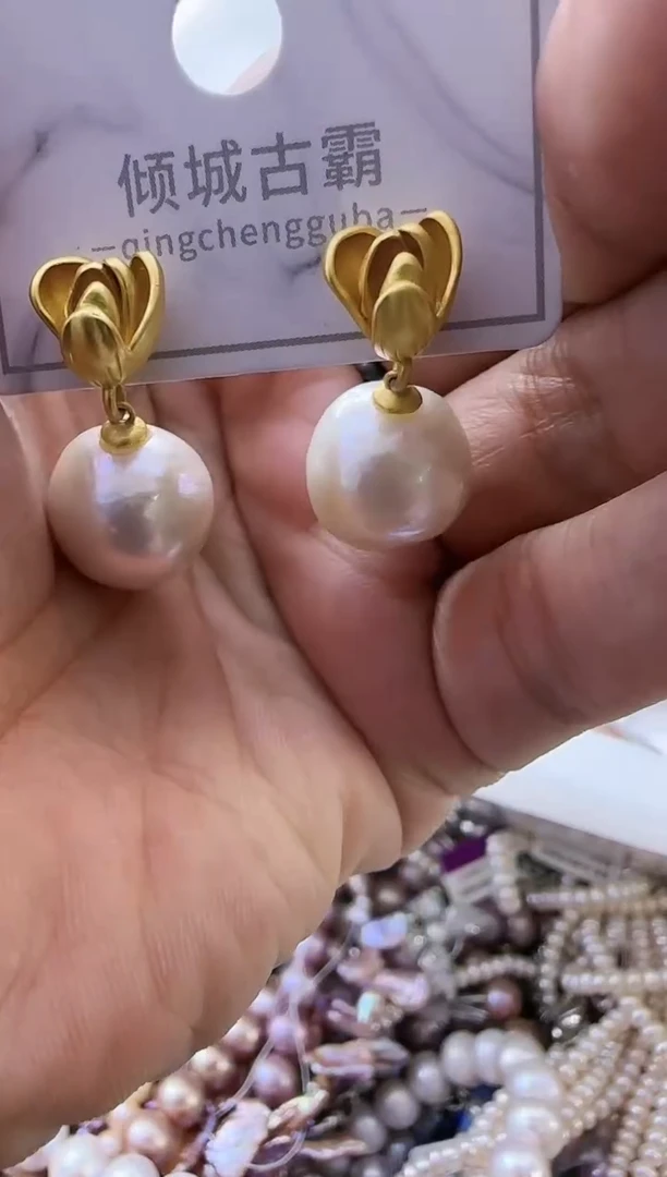 【闪购商品】淡水珍珠耳饰未镶嵌75