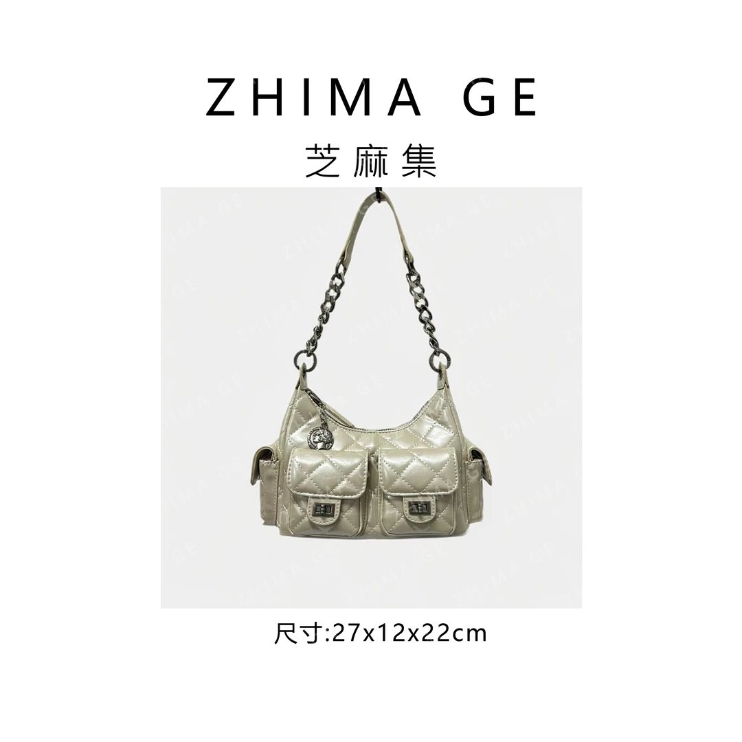 【芝麻集】SD-50001-人鱼姬RAIN.CUN.简约腋下时尚斜跨轻奢女包