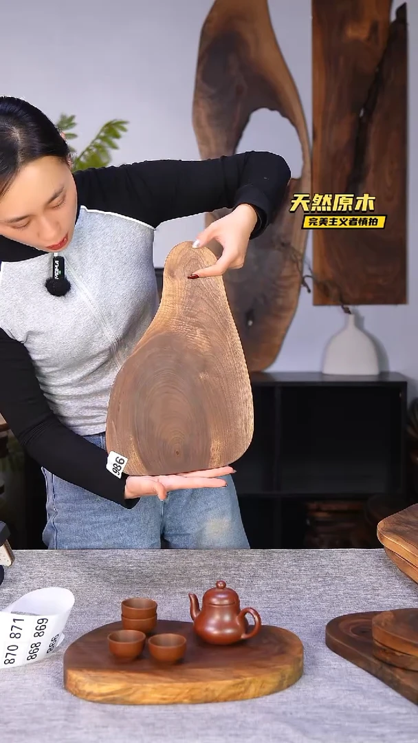 木北美黑胡桃原木.干裂疤结不属于商品质量问题完美主义者慎拍