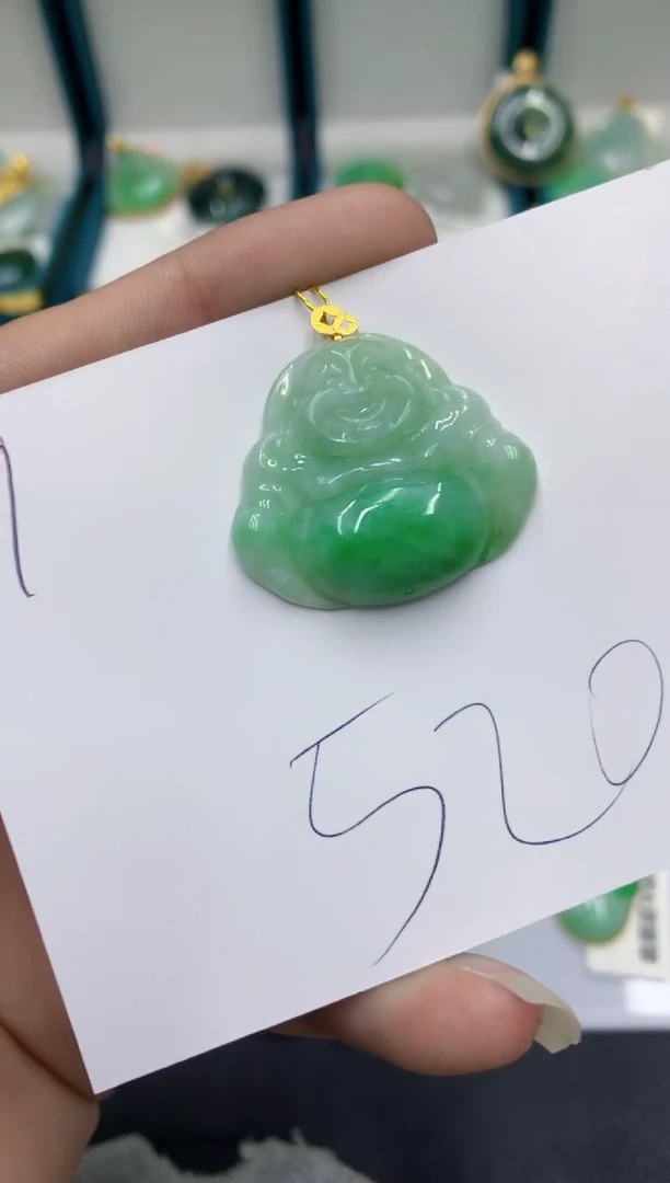 【闪购商品】翡翠颈饰18K金镶嵌翡翠