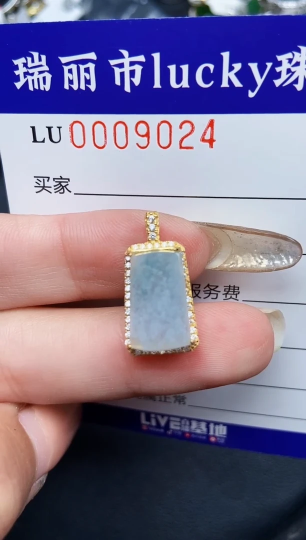 【闪购商品】翡翠颈饰银S925镶嵌9024