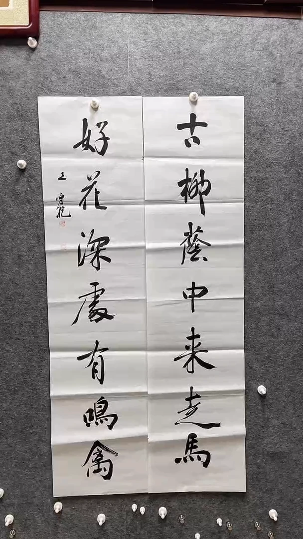 书法王守乾老师书法138*34*2