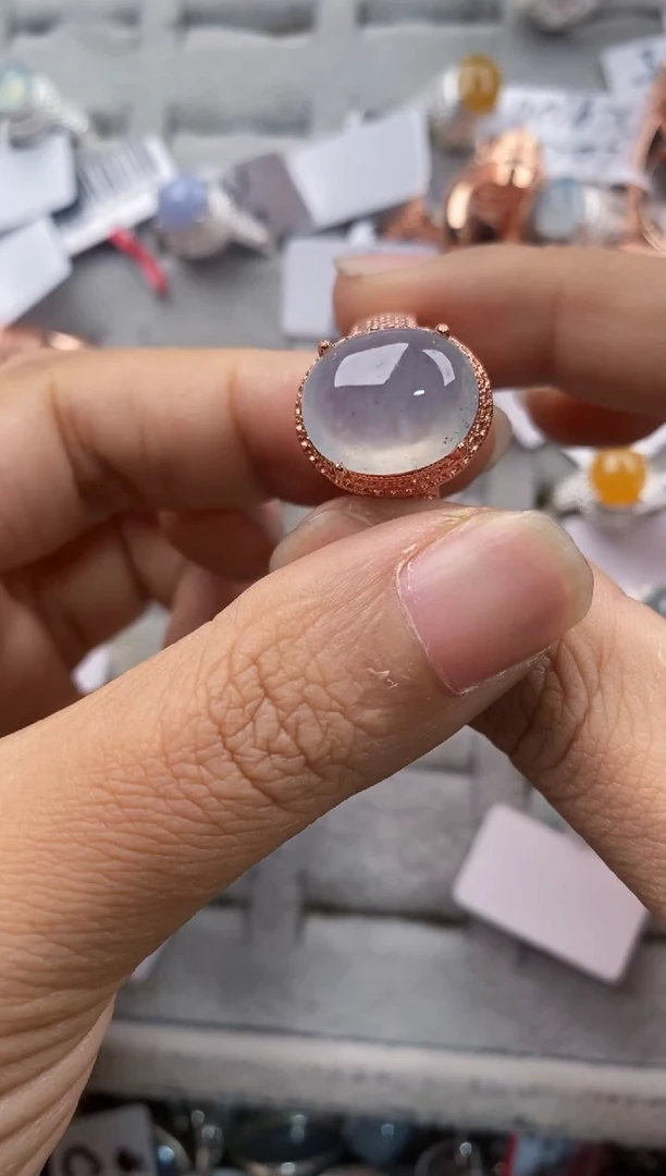 未镶嵌戒指翡翠555---9