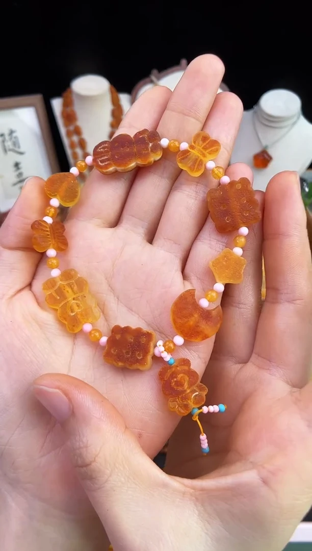 琥珀未镶嵌珠宝奇石柒月