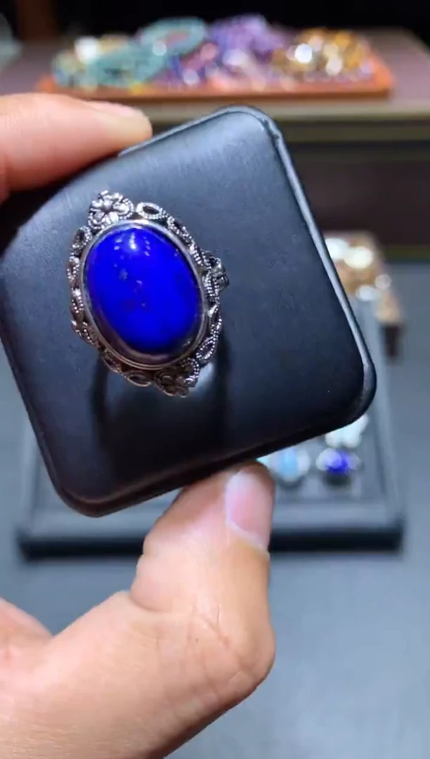 【闪购商品】青金石戒指未镶嵌W14（随机性发货只发一单）