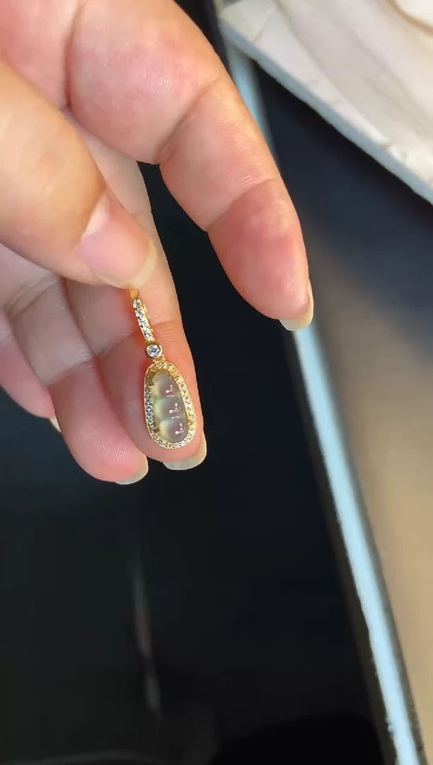 吊坠(不含链)银S925镶嵌翡翠1