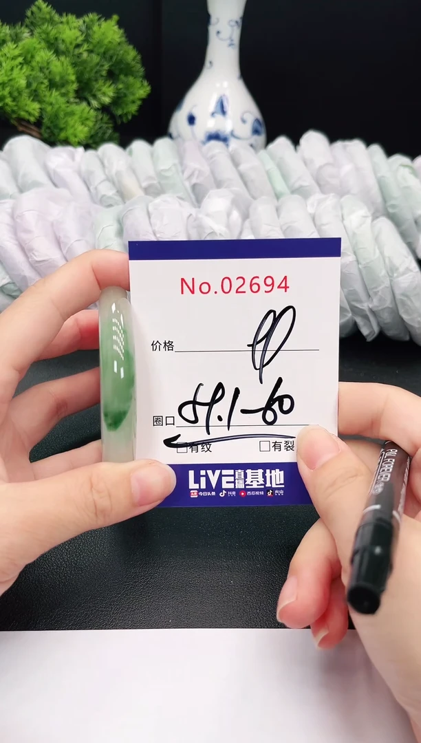 未镶嵌手镯翡翠2694