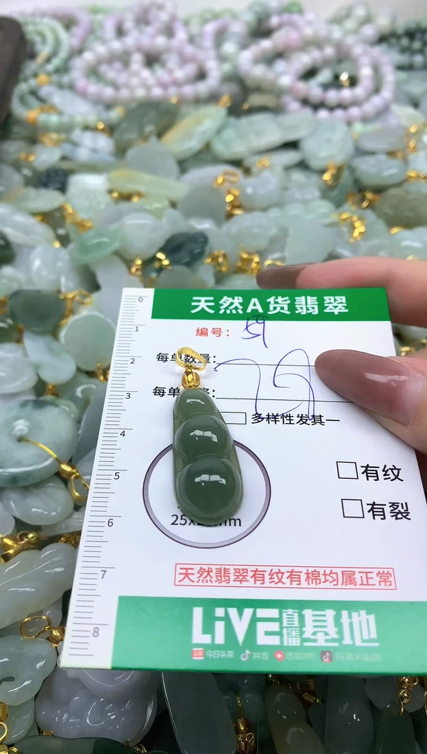 颈饰未镶嵌翡翠纯天然缅甸A货翡翠-59