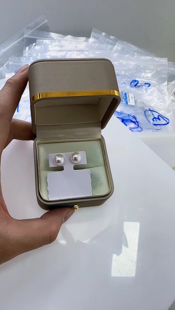 18K金镶嵌淡水珍珠DA ss008 耳钉9