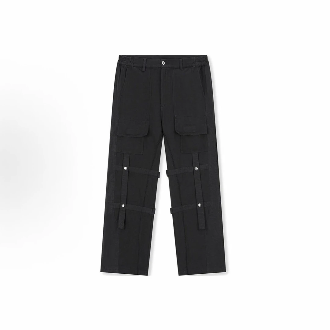 E02(ST)-52208-BON潮流时尚可调节绑带长裤