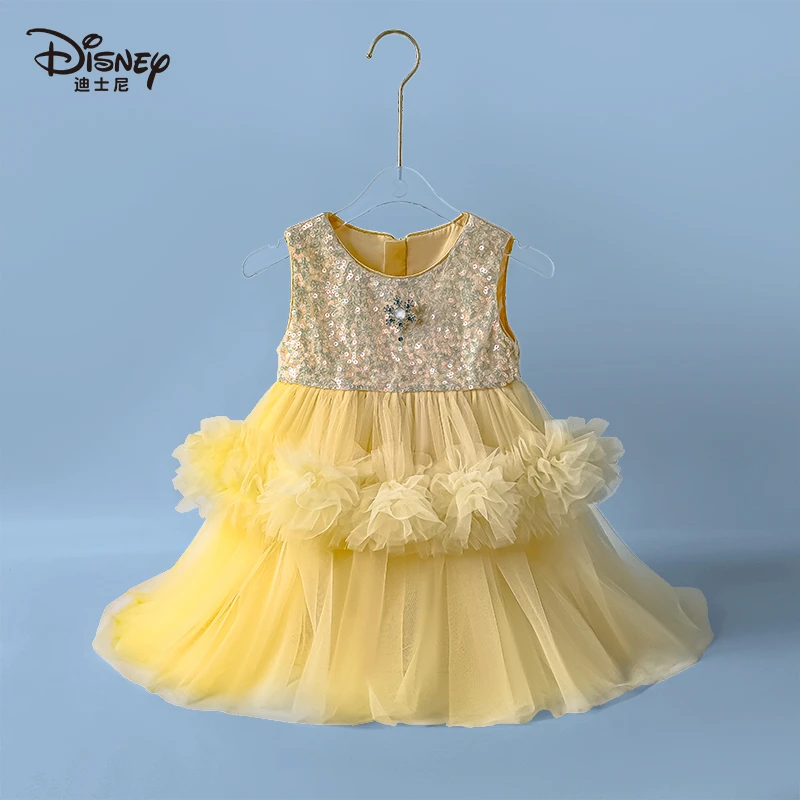 【YC】Disney/迪士尼女童连衣裙夏季女孩公主裙P2524