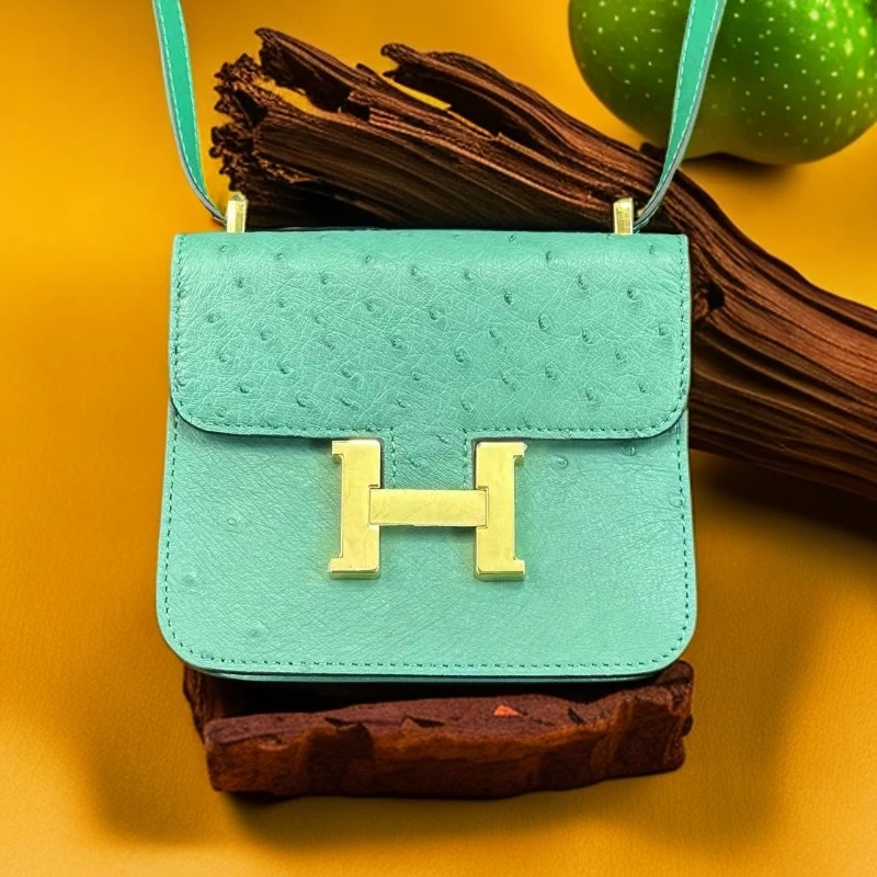 7094T-1鸵鸟皮KK小废包14*11*5