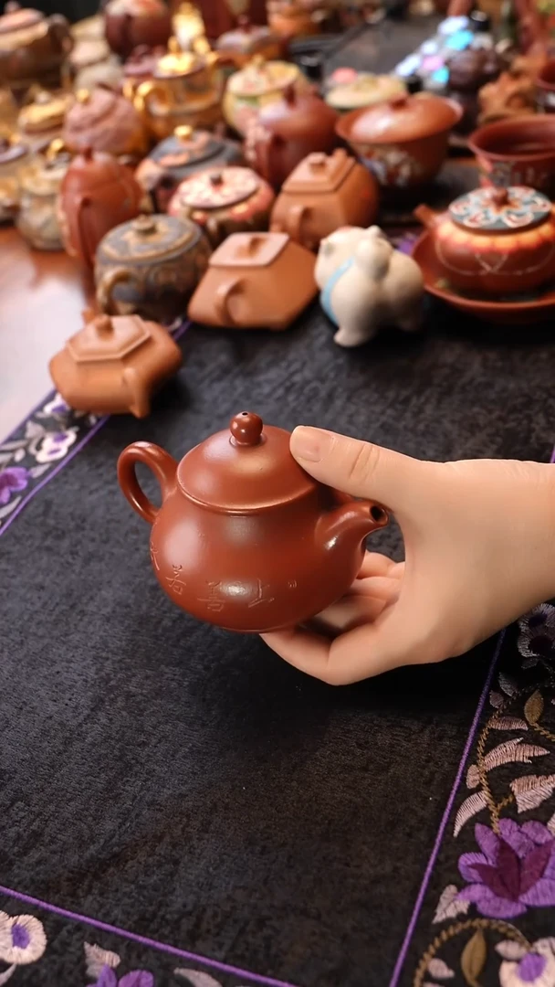 茶壶紫砂朱泥潘壶