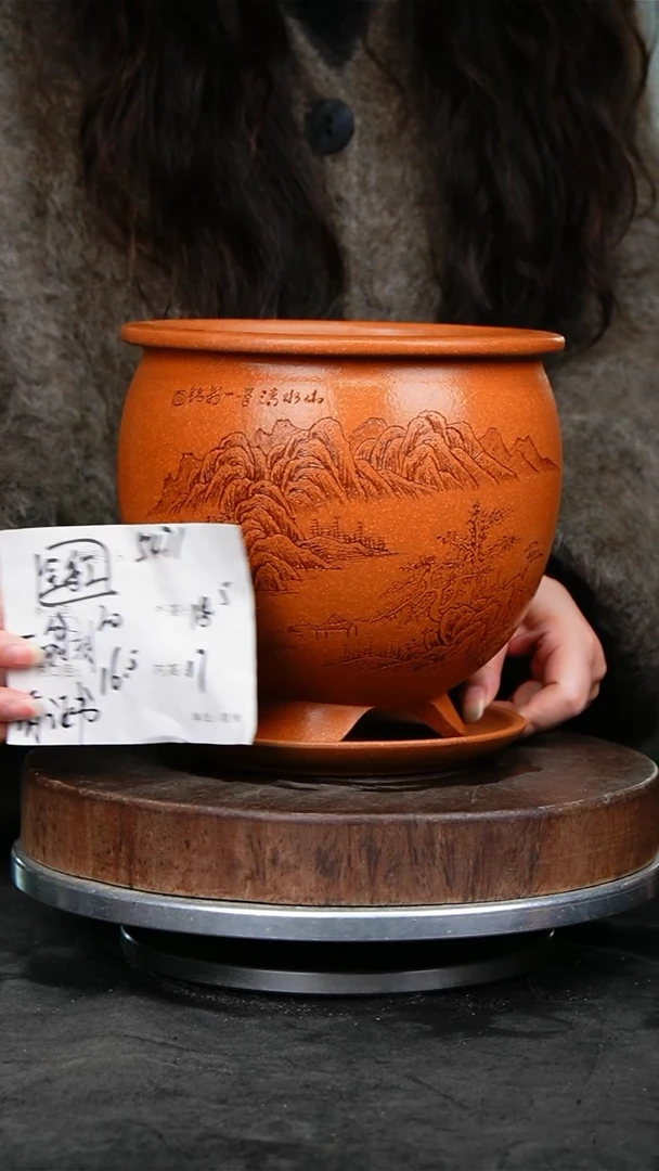 紫砂花盆5471+z紫砂花盆