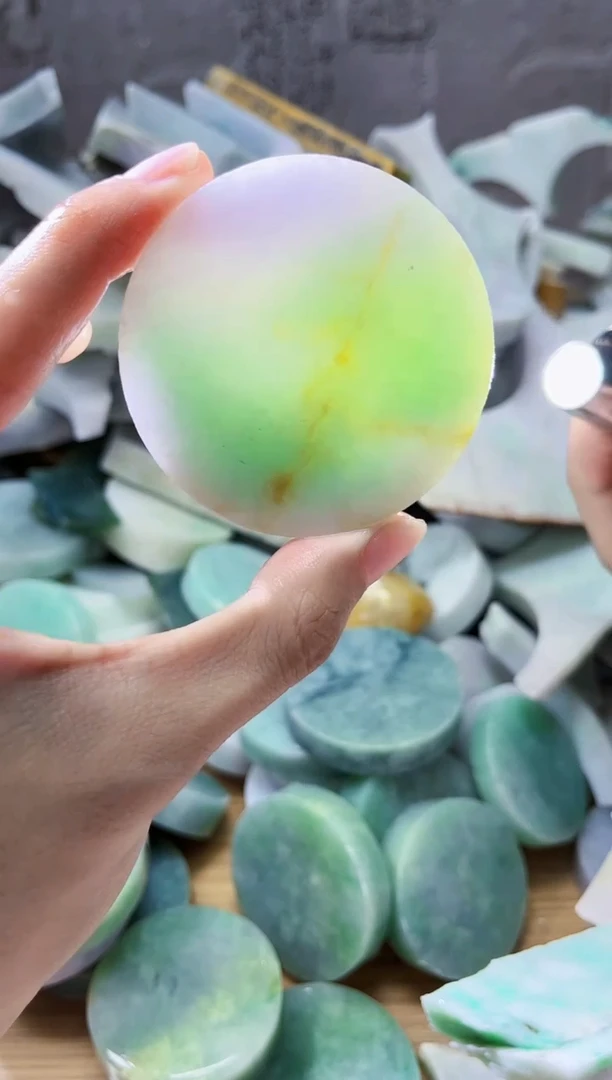 裸石翡翠翡翠a货正品玉石古陈724