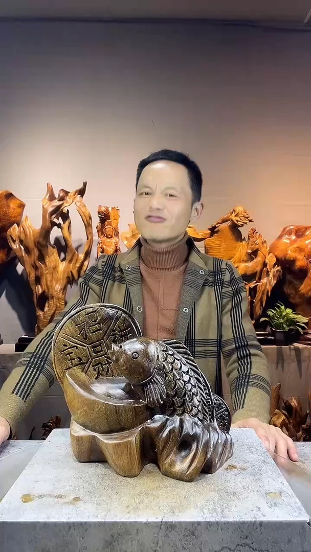 金丝楠精**国小叶桢楠随行摆件14