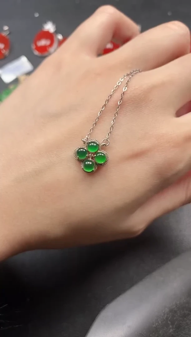 银S925镶嵌戒指翡翠51511