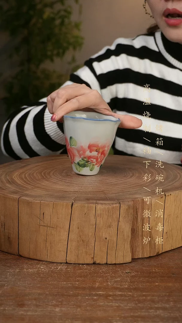 碗瓷景德镇手工手绘高温瓷釉下彩