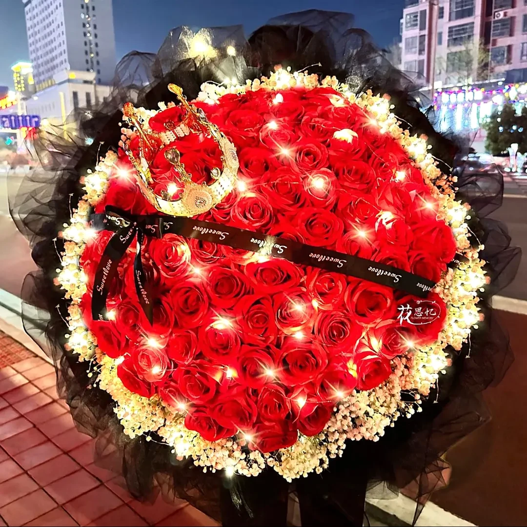 【经典表白花束】红玫瑰花束鲜花速递 送女友闺蜜生日 同城花店送花