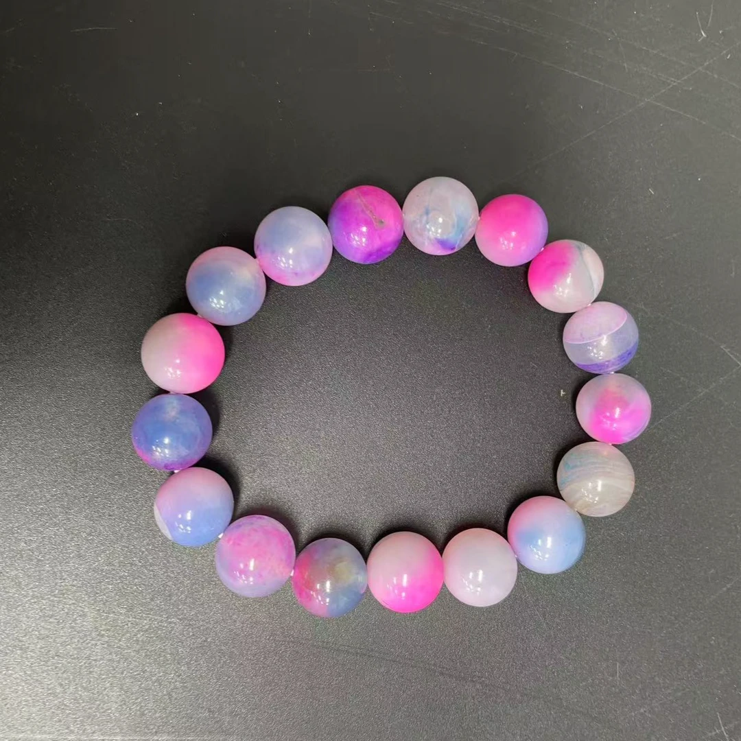 【小杰推荐】樱花粉紫圆珠手链（多样性发其一）3130